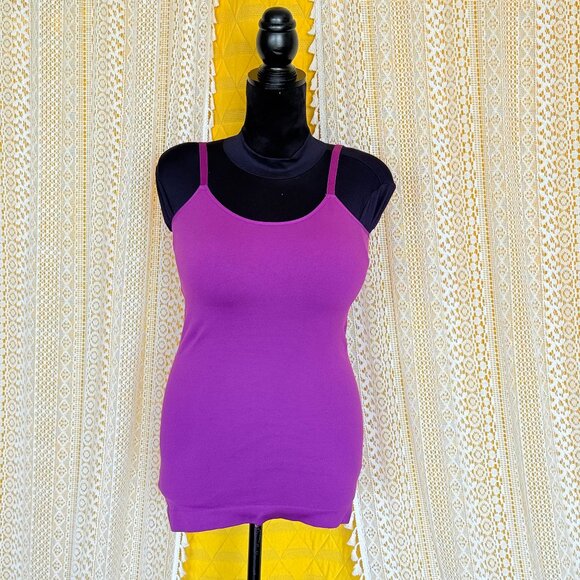 Shapermint Essentials All Day Every Day Scoop Neck Cami Purple Mulberry Size 2XL - Picture 1 of 6